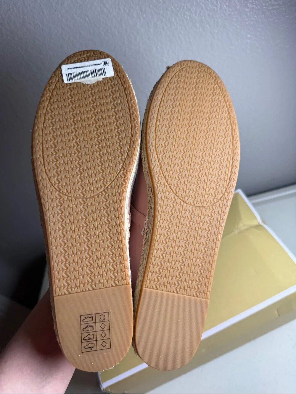Michael Kors Lynn Ballet Espadrilles Mary Jane Size 9 Pink New
